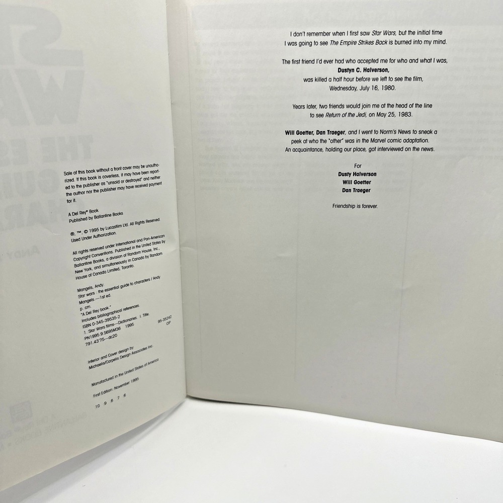 1995 Star Wars Essential Guide to Characters 1st Edition LucasBooks Paperback - Picture 5 of 8